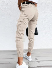 High-Waisted Workwear Trousers