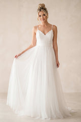 Sylwenna A-Line Simple Wedding Dress