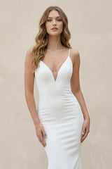 Arven Mermaid Satin Wedding Dress