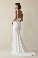 Arden Mermaid Simple Wedding Dress