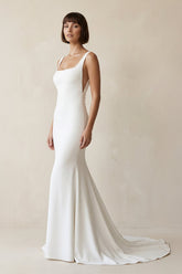 Arden Mermaid Simple Wedding Dress