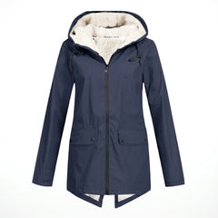Odessa | Sherpa-Lined Hooded Rain Jacket