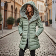 Harlow | Hooded Longline Puffer Jacket