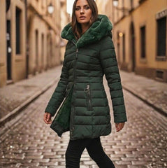 Harlow | Hooded Longline Puffer Jacket
