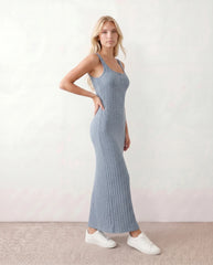 Kaia Low Back Fitted Maxi Dress