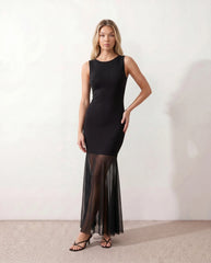 Kira Mermaid Front Slit Maxi Dress