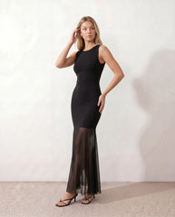 Kira Mermaid Front Slit Maxi Dress