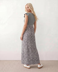 Ayla A-Line Animal Print Maxi Dress