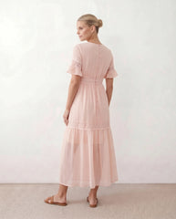 Ada V-Neck Empire Waist Maxi Dress