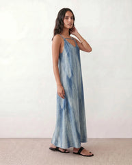 Amara V-Neck Abstract Print Maxi Dress