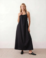 Mira Halter Square Neck Maxi Dress
