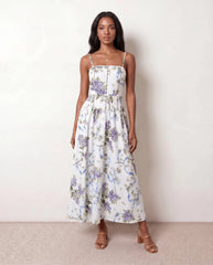 Pleated Spaghetti Strap Maxi