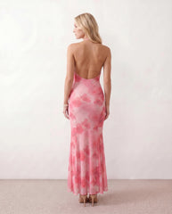 Cara Mermaid Halter Maxi Dress
