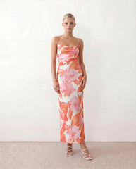 Lace-Up Spaghetti Strap Maxi