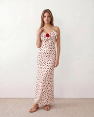Nova V-Neck Low Back Maxi Dress