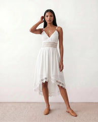 Openwork Crochet Midi Dress