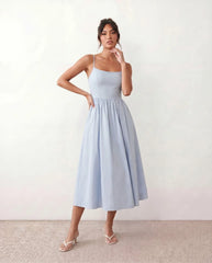 Corset Spaghetti Low Back Midi