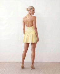 Sweetheart Halter Corset Mini Dress