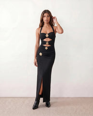 Quinn Sweetheart Halter Maxi Dress
