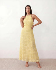 Yara Halter Backless Maxi Dress