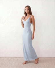 Liora V-Neck Low Back Maxi Dress