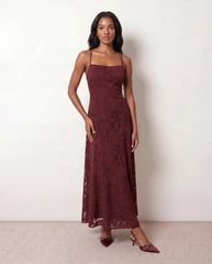 Lace-Up Spaghetti Strap Maxi (Summer)