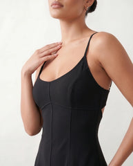 Josie Corset Low Back Maxi Dress