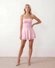 Justina Corset Maxi Dress with Side Slit