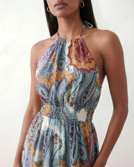 Pierina Halter Backless Maxi Dress