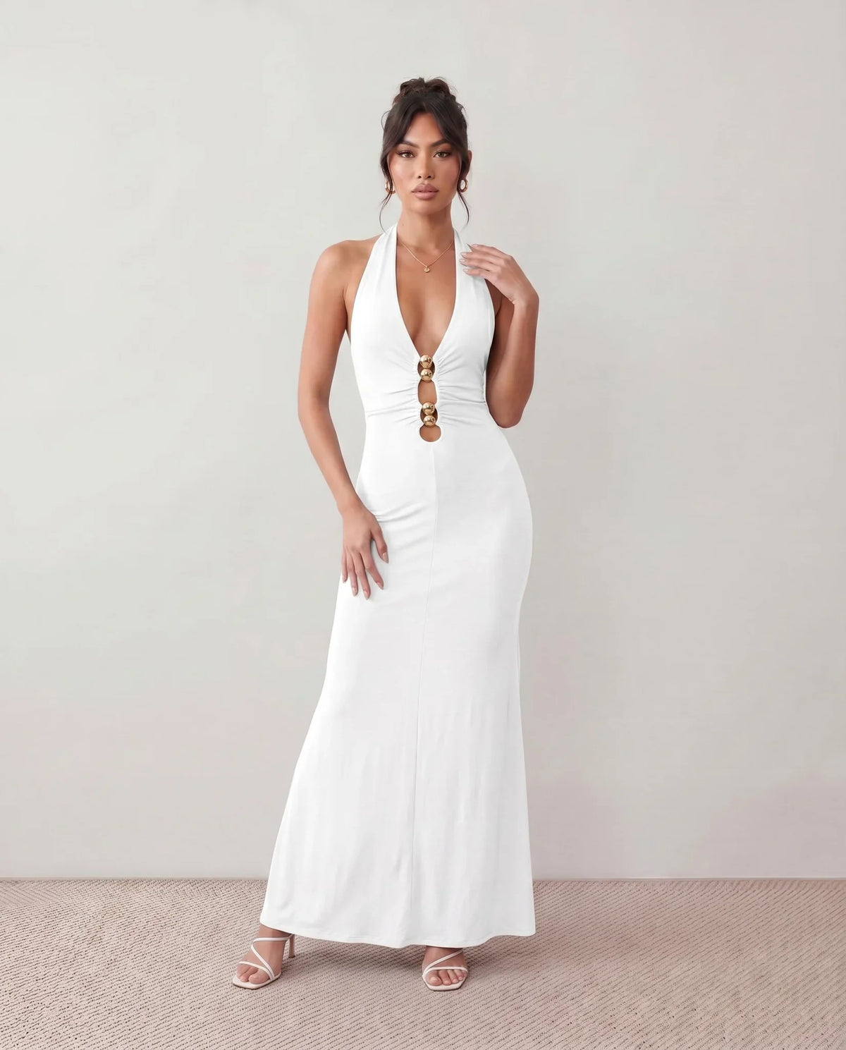 Ariadna Mermaid Halter Maxi Dress