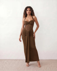 Micaela Mermaid Sweetheart Maxi Dress