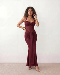 Micaela Mermaid Sweetheart Maxi Dress