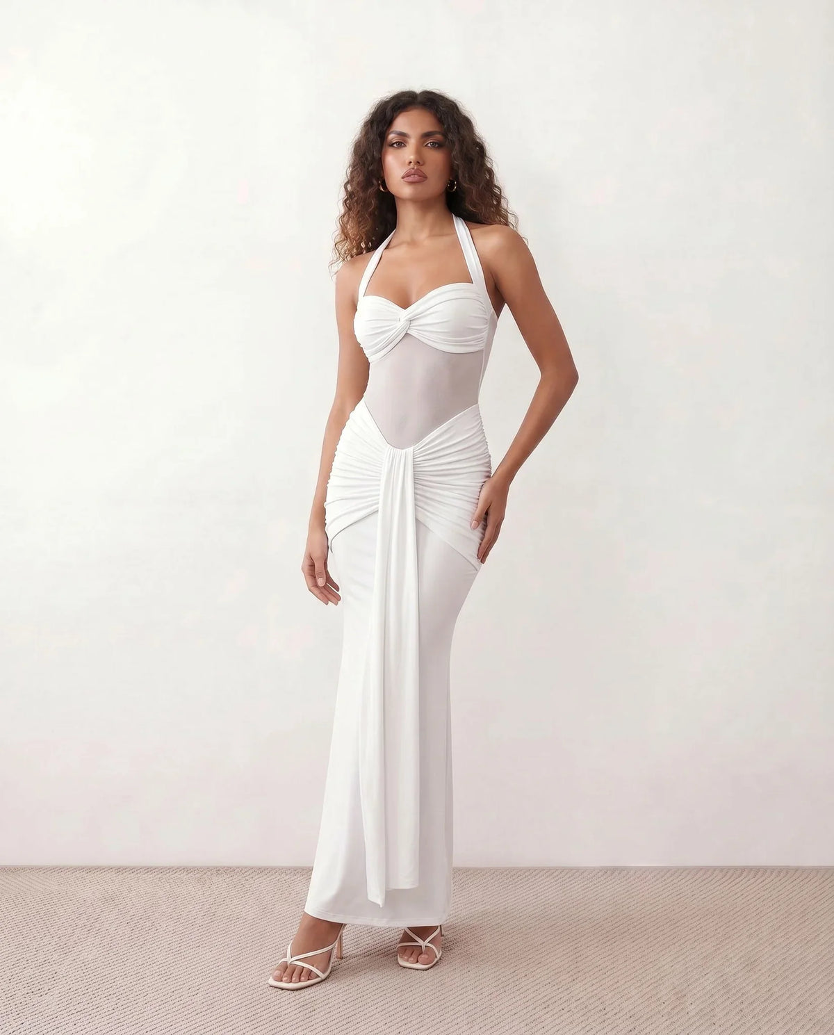 Micaela Mermaid Sweetheart Maxi Dress