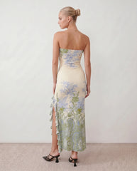 Madelyn Strapless Square Neck Maxi Dress