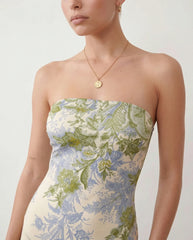 Madelyn Strapless Square Neck Maxi Dress