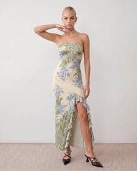 Madelyn Strapless Square Neck Maxi Dress