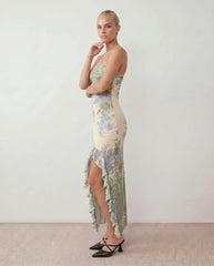 Madelyn Strapless Square Neck Maxi Dress