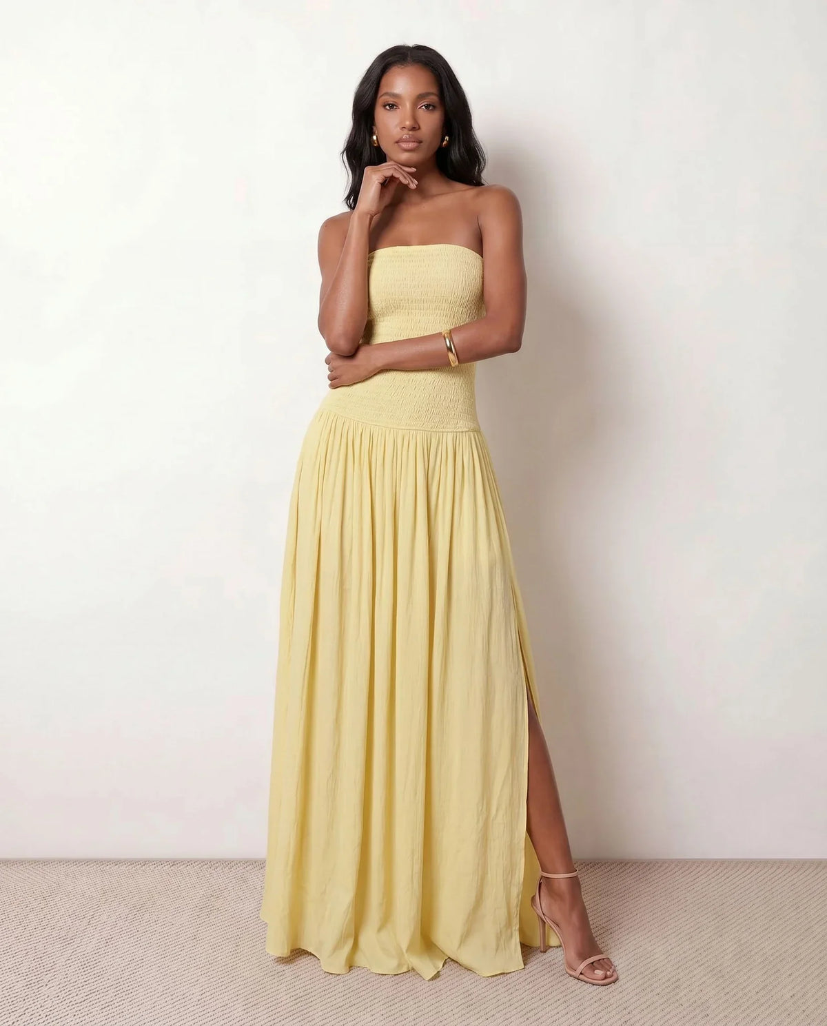 Strapless Sweetheart A-Line Gown