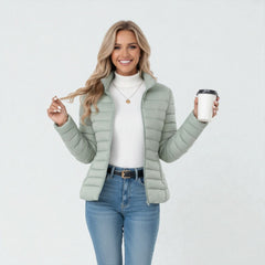 Quinn | Quilted Zip-Front Puffer Jacket