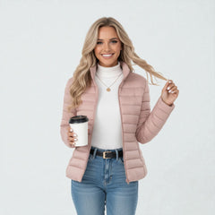 Quinn | Quilted Zip-Front Puffer Jacket