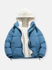 Genevieve | Cropped Shawl-Collar Puffer Jacket