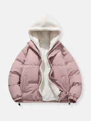 Genevieve | Cropped Shawl-Collar Puffer Jacket