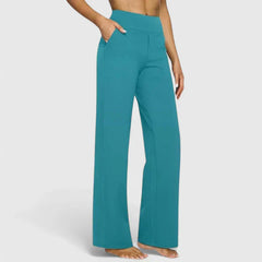 High-Waisted Black Trousers