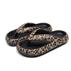 Adriana Blake Platform Mixed Print Flip-Flops