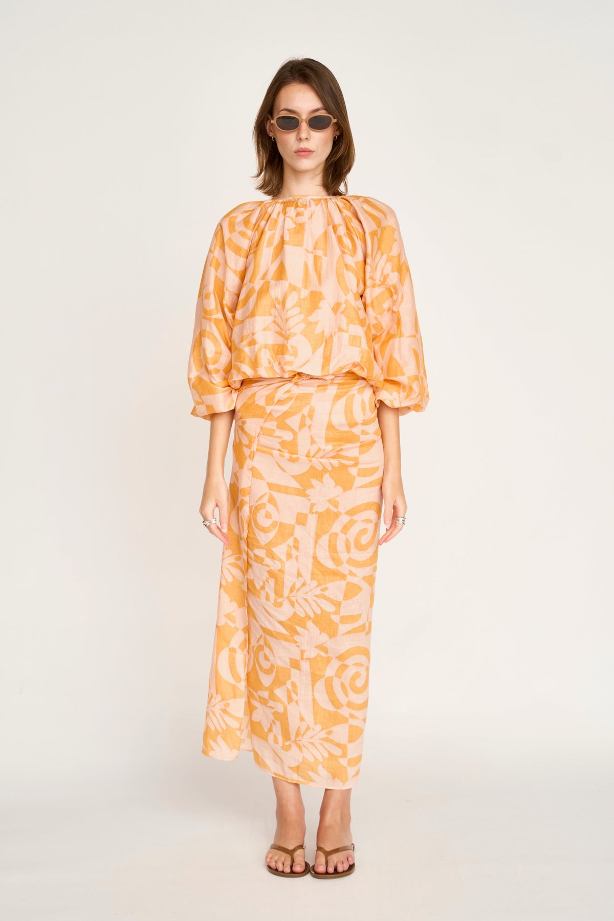 Andaman Bubble Top in Orangesicle