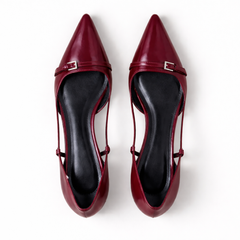Lucia Marsh Patent Slingback Heels