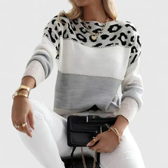 Marizelina | Elegant Leopard-Print Sweater