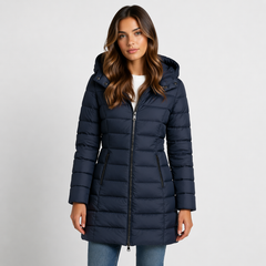 Delphine | Hooded Longline Puffer Jacket