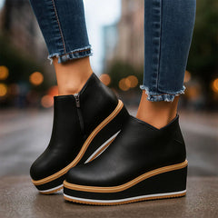 Elena Ford Platform Ankle Boots