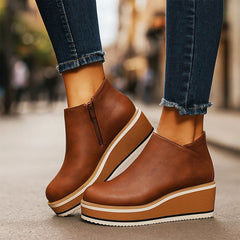 Elena Ford Platform Ankle Boots